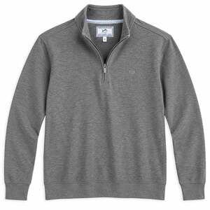 Southern Tide Skipjack Men’s Quarter Zip Pullover Gray Size S